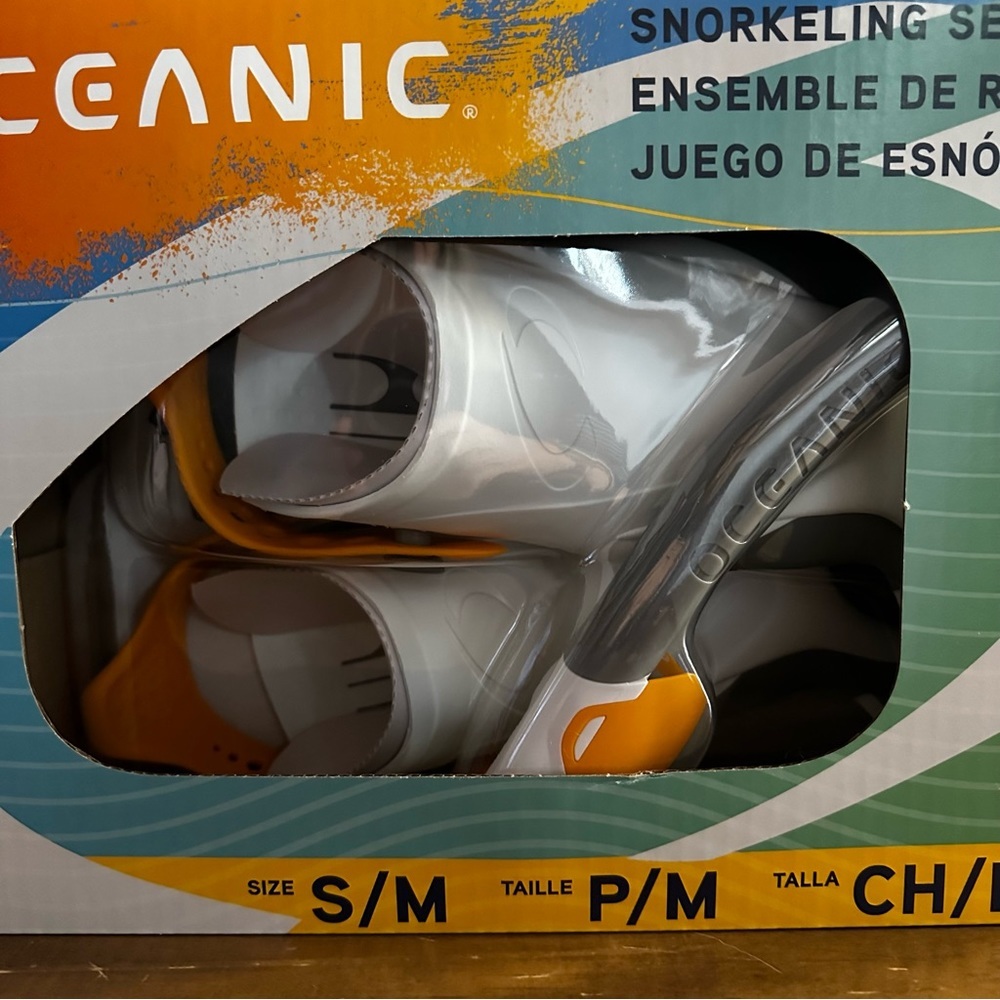 Oceanic Adult Snorkeling Set Snorkel Mask Flippers & Bag Small/ Medium Brand New - Picture 9 of 10